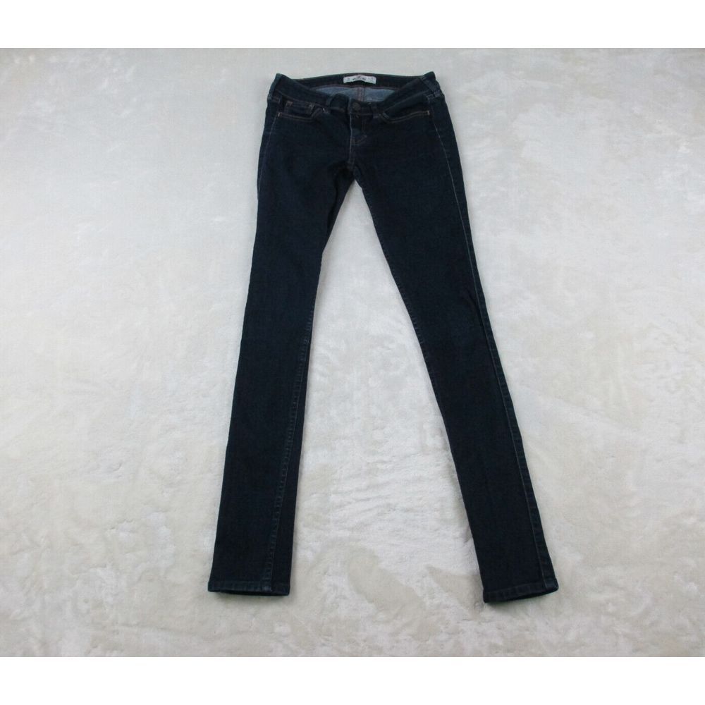 Hollister Pants Womens 1 Blue Denim Jeans Skinny Pockets Casual Ladies 25X31*